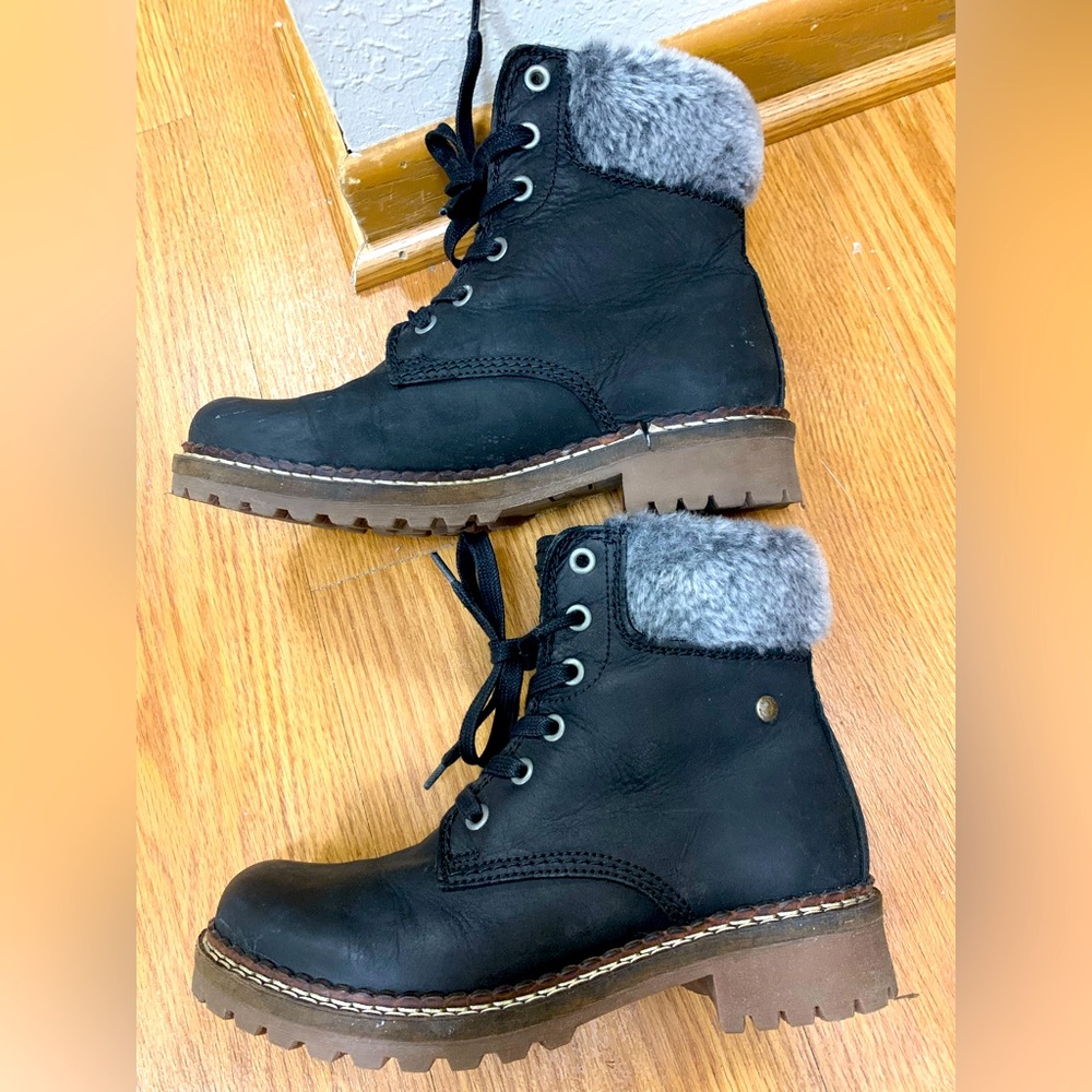 Like New Pajar Canada Leather Waterproof Impermeable Snow Boots size 37 (6.5)